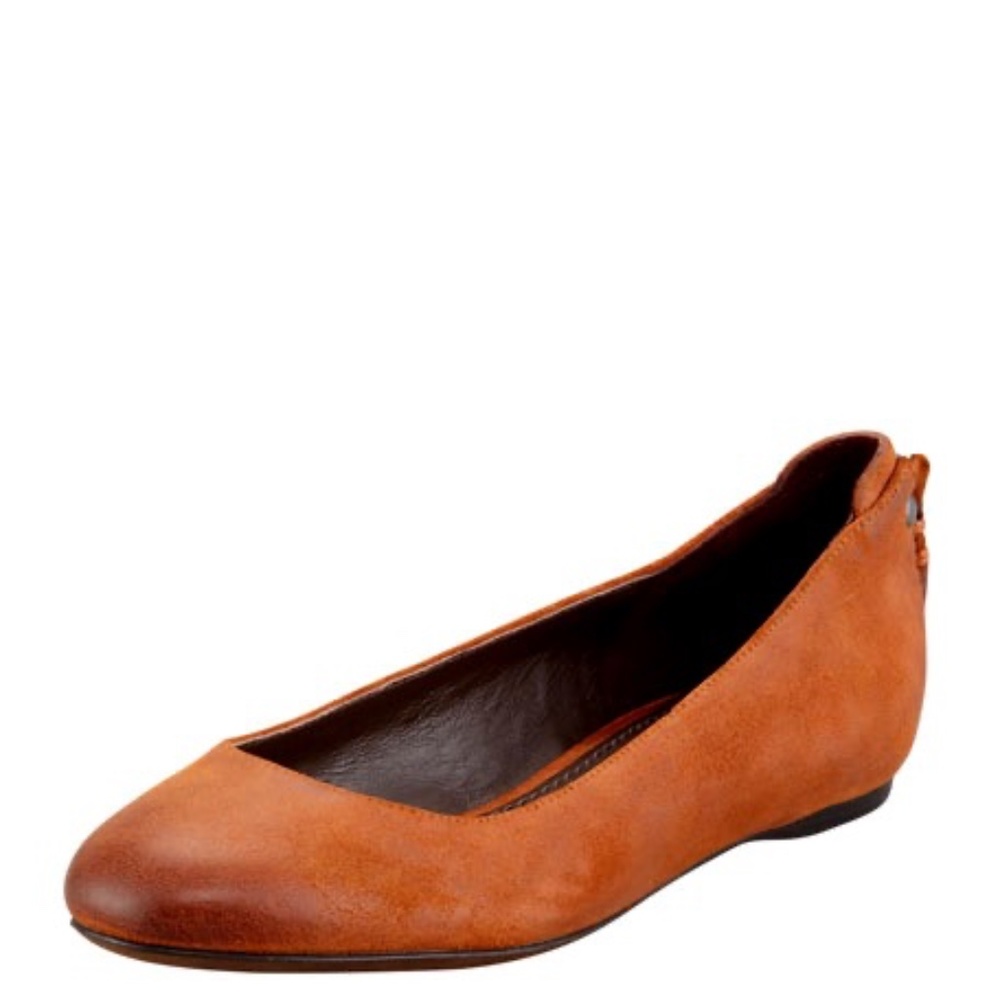 Vera Wang Lavender Hania Oiled Suede Ballerina Flat Size 8 M